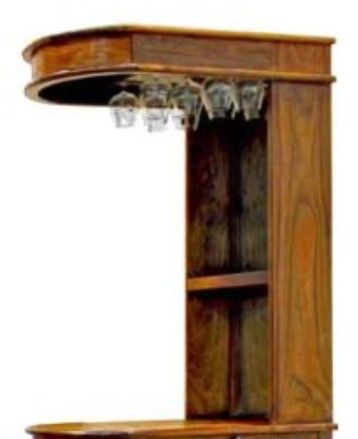 Jaipur Furniture Ganga Brown Nagin Bar Cabinet-1