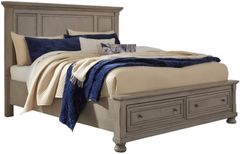 Signature Design by Ashley® Lettner Light Gray Queen Storage Panel Bed