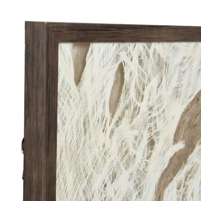 Stylecraft Swept Away Shadow Box II Brown/White Wall Art-3