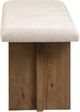 Magnussen Home® Marcel Beige/Harvest Brown Bench with Upholstered Seat-2