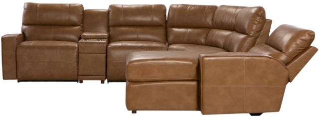 La-Z-Boy® Maddox Camel Reclining Sectional with Custom Layout Options-2