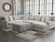 Corinthian Furniture Brighton White Cocktail Ottoman-1