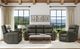 Flexsteel® Wyatt Gunmetal Gray Power Reclining Sofa with Power Headrests and Lumbar-1