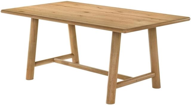 Coaster® Duncan Washed Oak Rectangular Wood Dining Room Table-3