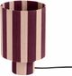 TOV Furniture Guinevere Pink/Purple Striped Cotton Table Lamp-3