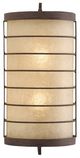 Currey & Company Mitchiakari Faux Wenge Wall Sconce-1