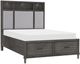 Homelegance® Wittenberry Gray King Upholstered Platform Bed-0