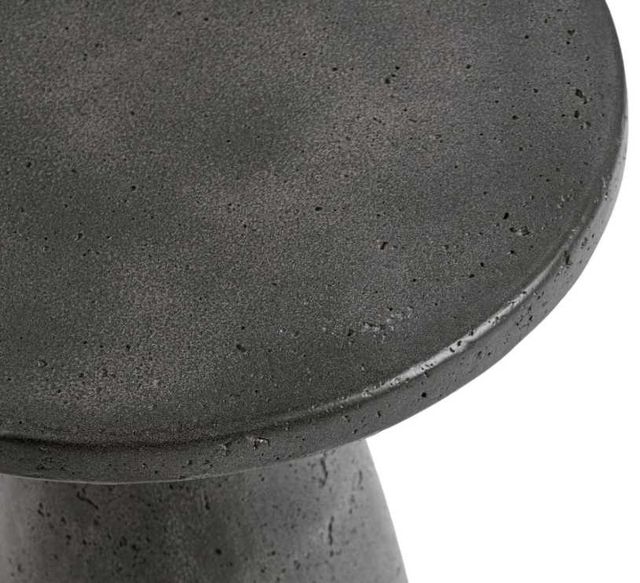 Classic Home Collins Dark Gray 19" Outdoor Concrete Accent Table-3