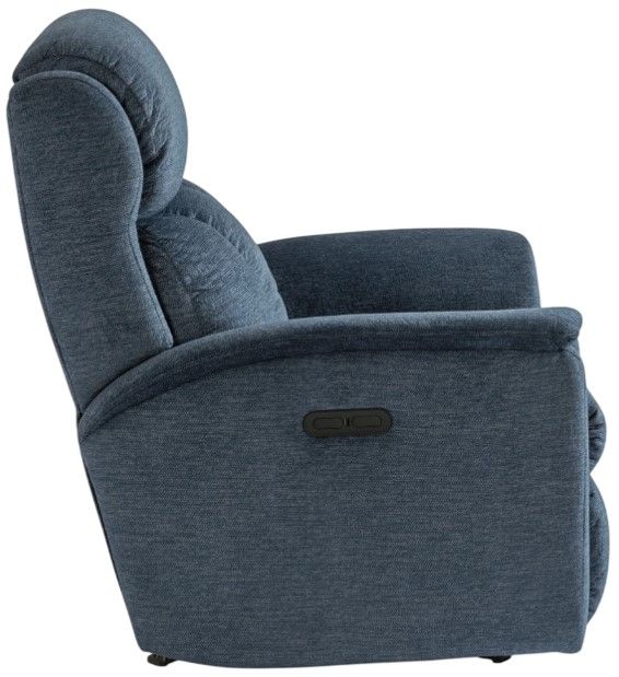 Flexsteel® Luna Blue Navy Power Rocking Recliner with Power Headrest-3