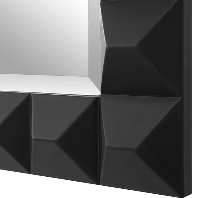 Uttermost® Studded Matte Black Mirror-4