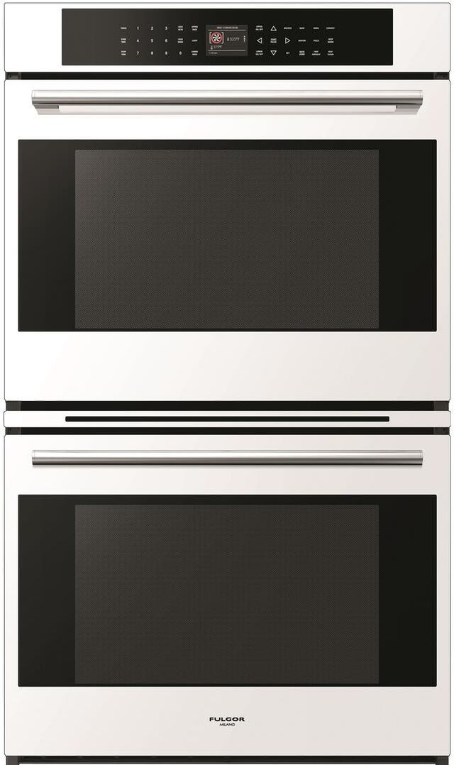 Fulgor® Milano 700 Series 30" White Double Electric Wall Oven-0