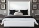 Diamond Sofa® Seattle White Eastern King Bed -0