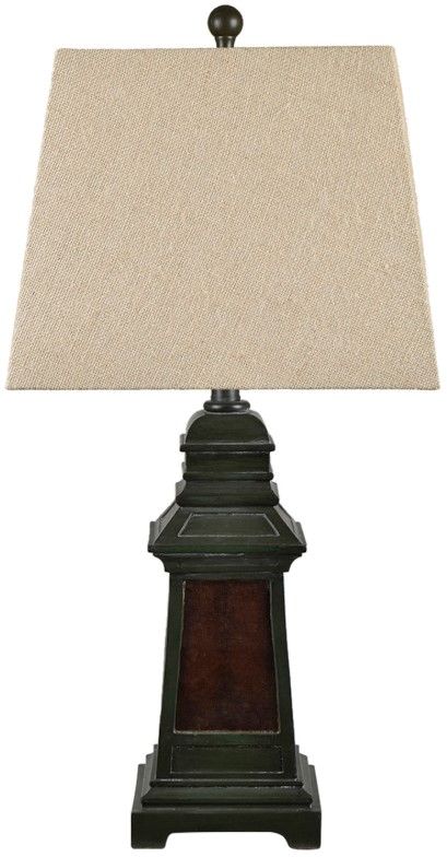 Crestview Collection Kipling 2-Piece Green Table Lamp Set-1
