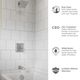 American Standard Town Square® S Polished Chrome Tub and Shower Trim Kit with Water-Saving Showerhead and Lever Handle-4