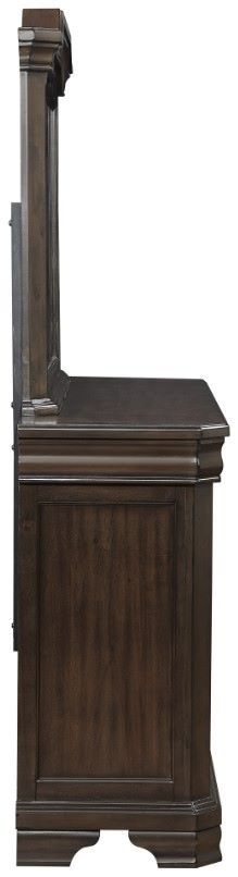New Classic® Home Furnishings Lyndhurst Walnut Dresser and Mirror-4