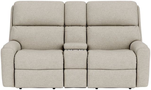 Flexsteel® Customizable Rio Manual Reclining Loveseat with Console-1