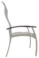 Telescope Casual Belle Isle Abalone/Storm Aluminum/Fabric Outdoor Sling Supreme Arm Chair with Chestnut Rustic Polymer Arm Accent-2