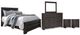 Signature Design by Ashley® Brinxton 5-Piece Charcoal Queen Panel Bed Set-0