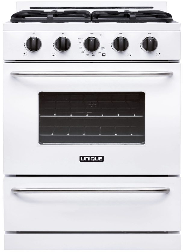 Unique® Appliances Classic 30&quot; White Freestanding Liquid Propane 