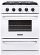 Unique® Appliances Classic 30" White Freestanding Liquid Propane Gas Range-0