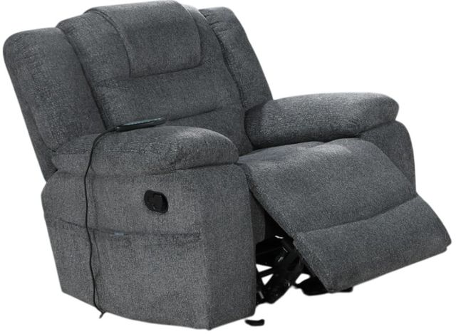 New Classic® Home Furnishings Redondo Dark Gray Power Glider Recliner-3