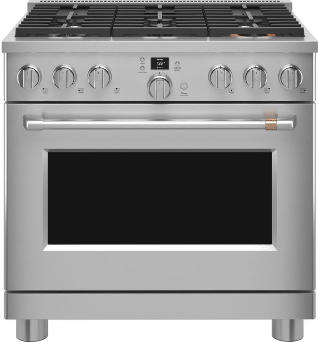 Café™ 36" Stainless Steel Pro Style Dual Fuel Range