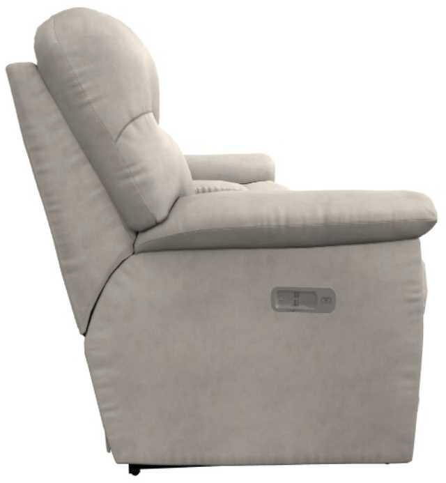 La-Z-Boy® James Mocha Manual Reclining Loveseat with Console