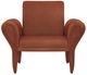 Coaster® Liana Rust Orange Upholstered Roll Arm Accent Chair-1