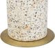 Moe's Home Collection Gabriel White Accent Table with Antique Brass Iron Top-2