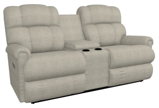La-Z-Boy® Pinnacle Dove Power Wall Reclining Loveseat with Console, Headrest, and Lumbar-0