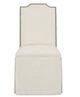 Fairfield® Customizable Entree Dining Empire Short Back Skirted Dining Chair with Tobacco Legs-1