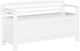 Linon Laredo White Storage Bench-0