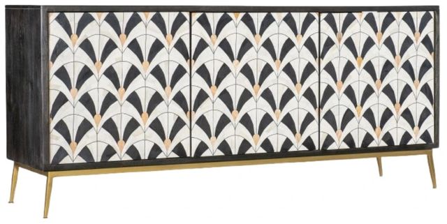 Hooker® Furniture Melange Renee Black/White Credenza-0