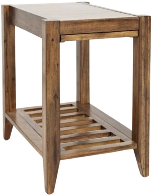 Jofran Inc. Beacon Street Brown Chairside Table-0