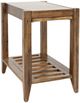 Jofran Inc. Beacon Street Brown Chairside Table-0