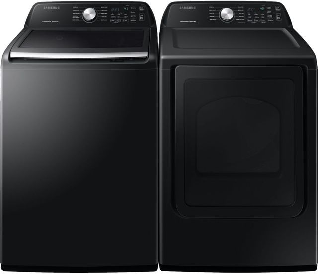 Samsung Black Stainless Steel Laundry Pair-0