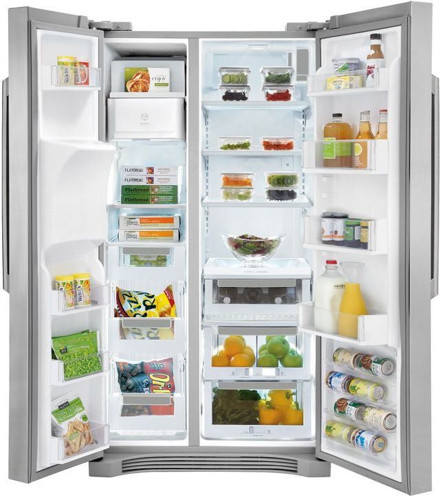 Electrolux 23 Cu. Ft. Counter Depth Side-by-Side Refrigerator-Stainless Steel-3