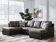 Signature Design by Ashley® Baltic-Park 2-Piece Fossil U-Shape Sleeper Sectional and Chaise-2