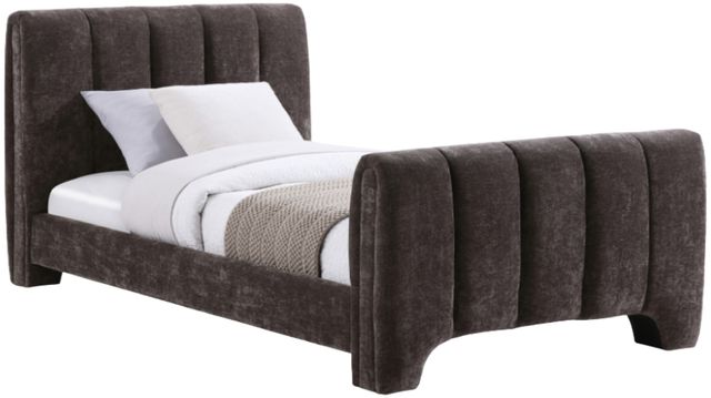 Meridian Furniture Camila Brown Twin Upholstered Panel Bed-0