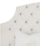 Fairfield® Arched Scalloped Mica 66" Diamond King Upholstered Panel Bed-1