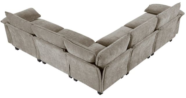 Homelegance® Dublin 5-Piece Dark Pewter Modular Sectional-3