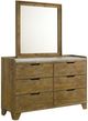 Coaster® Henderson Medium Oak Dresser and Mirror-0