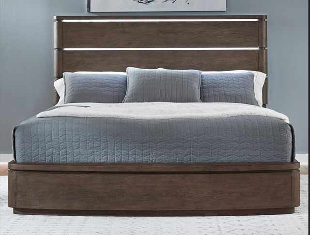 Liberty Furniture Cascade Falls Satin Espresso California King Panel Bed-1