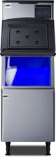 Summit® 23" 350 lb. Stainless Steel Freestanding Ice Maker with Steel Bin-1