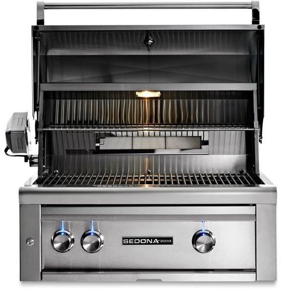 LYNX® Sedona 2-Burner Stainless Steel Built-In Natural Gas Grill with Rotisserie-3
