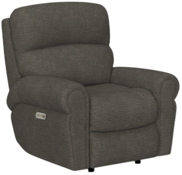 Flexsteel® Customizable Langston Fabric Power Rocking Recliner with Power Headrest-3