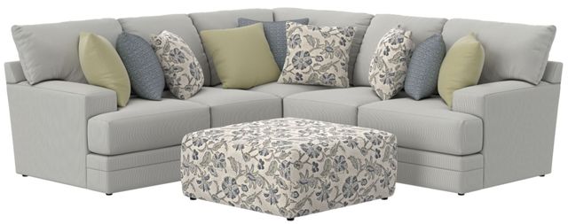 Jackson Furniture Stockbridge 4-Piece Slate Sectional with Ottoman-0