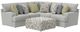 Jackson Furniture Stockbridge 4-Piece Slate Sectional with Ottoman-0
