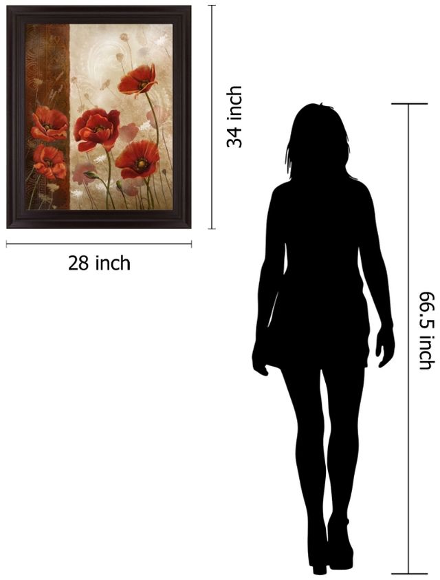 Classy Living Crimson Solstice Wall Art-1