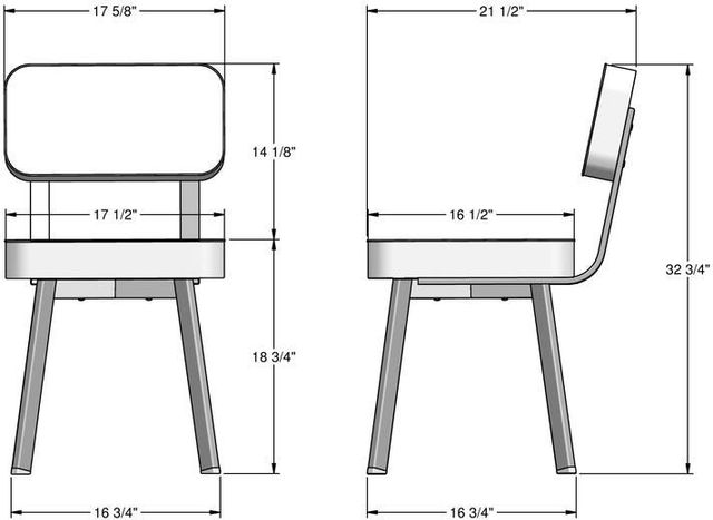 Amisco Customizable Brixton Dining Side Chair-2